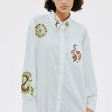 Alemais - STRIKE EMBROIDERED SHIRT