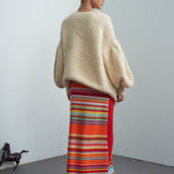 Alemais - ALEXANDRA STRIPE SKIRT