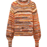 Alemais - AGNES HAND KNIT SWEATER ORANGE