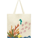 Alemais - SPLASH CROCHET TOTE