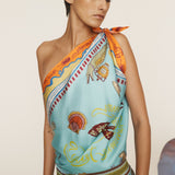 Alemais - SURREALIST SUMMER SILK SCARF