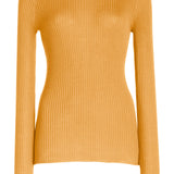 GABRIELA HEARST - Browning Knit Sweater in Fluorescent Orange Cashmere Silk