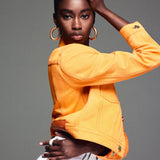 FRAME - The Tailored Denim Jacket -- Marigold