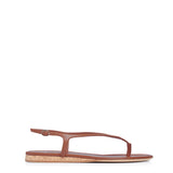 GABRIELA HEARST - Gia Flat Sandal in Cognac Nappa Leather