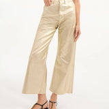 Veronica Beard - Taylor Cropped High Rise Wide Leg Jean