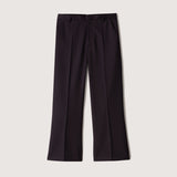 Nanushka - Adden - Sale Twill Cropped Flared Pants - Aubergine