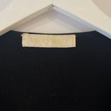 Valentino Black Sleeveless Wool Top with Bow Detail Size L (UK 12)