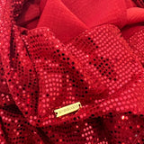 Dodo Bar Or Red Sequin Embellished Midi Dress Size IT 42 (UK 10)