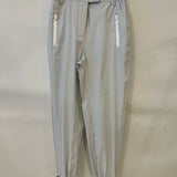 Prada Light Grey Active Nylon Pants with Logo Details Size S (UK 8)