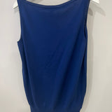 Loro Piana Silk Electric Blue Tank Top Size IT 44 (UK 12) RRP