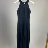 Carolina Herrera Black Ribbed Midi Dress Size XS (UK 6)