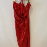 Dodo Bar Or Red Sequin Embellished Midi Dress Size IT 42 (UK 10)