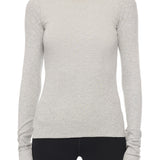 ETERNE - Long Sleeve Fitted Top Heather Grey