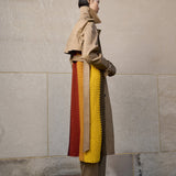 MONSE - Crochet Combo Trench Coat