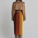 MONSE - Crochet Combo Trench Coat