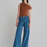 MONSE - Deconstructed Wrap Denim Jeans