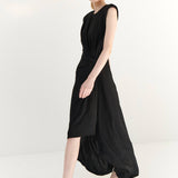 MONSE - Gathered Power Shoulder Dress