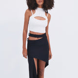 MONSE - Halter Neck Knit Cropped Top