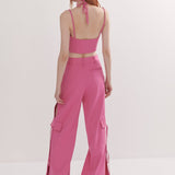 MONSE - Side Slit Cargo Pants with Chain