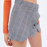 MONSE - Plaid Collar Jacket Mini Skirt