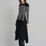 MONSE - Trompe L'oeil Dart Knitted Dress