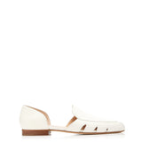 GABRIELA HEARST - Rory Flat Shoe in Cream Textured Leather