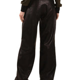 Elleme - Wide Leg Leather Zipper Trousers