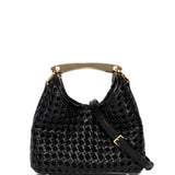 Elleme - Small Boomerang Woven Leather Black