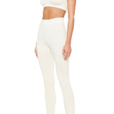 ETERNE - Soft Jersey High Rise Legging Cream