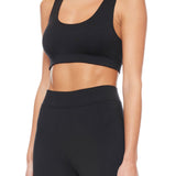 ETERNE - Soft Jersey Sports Bra Black