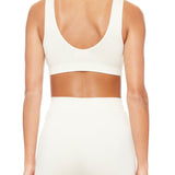 ETERNE - Soft Jersey Sports Bra Cream