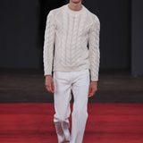 GABRIELA HEARST - Geoffrey Knit Sweater in Ivory Cashmere