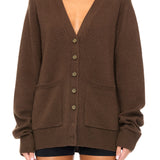 ETERNE - Theodore Cardigan Chocolate