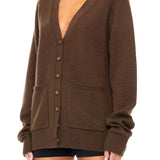 ETERNE - Theodore Cardigan Chocolate